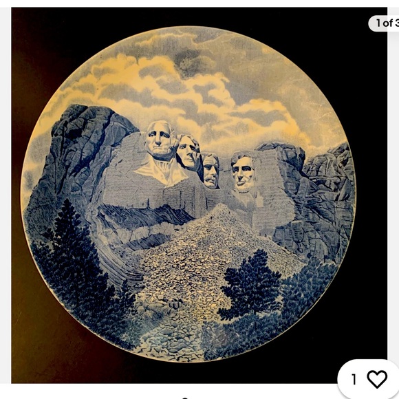 Mount Rushmore collector plate vintage - Picture 1 of 2